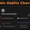 Atomic Habits Checklist Notion Template